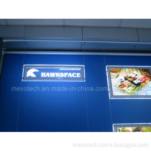LED Edge-Lit Brank Name Sign Board Acrylic Light Box
